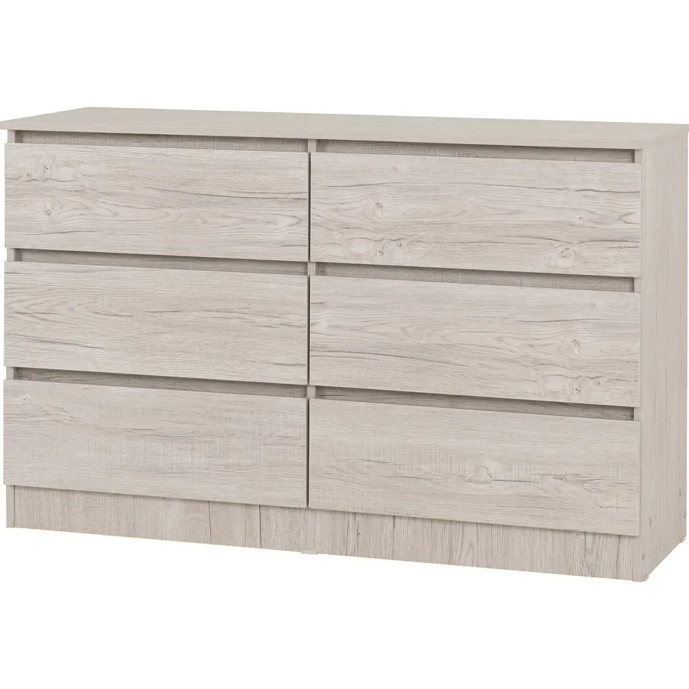 Malvern 6 Drawer Chest of Drawers - White