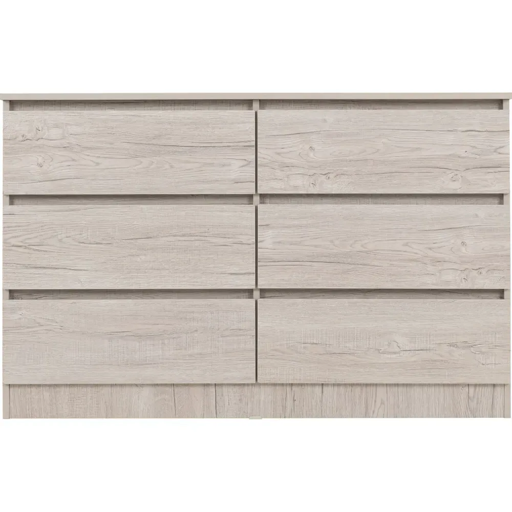 Malvern 6 Drawer Chest of Drawers - White