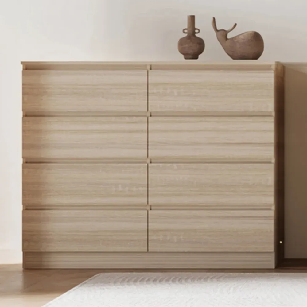 Malvern 8 Drawer Chest of Drawers - Brown, Oak