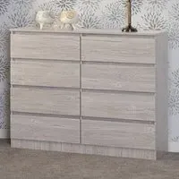 Malvern 8 Drawer Chest of Drawers - White