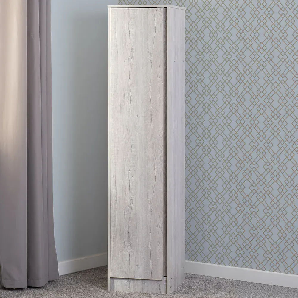 Malvern Single Door Wardrobe - White
