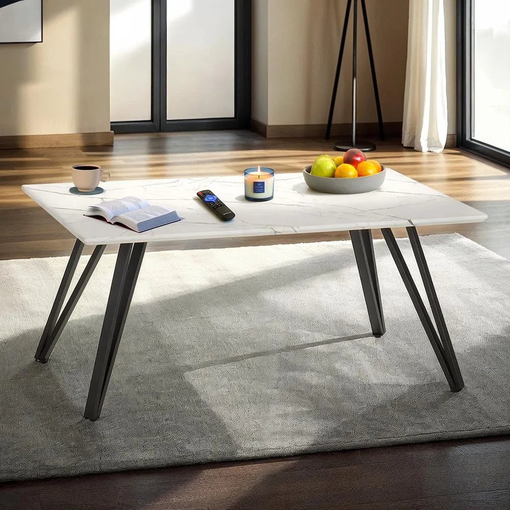 Marlow Coffee Table - White Marble Effect