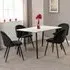 Marlow Set of 4 Dining Chairs - Black, Velvet