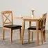 Mason Set of 2 Dining Chairs - Brown, Oak Varnish