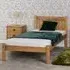 Maya Single Bed Frame - Brown, Pine