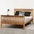 Monaco Double Bed Frame - Brown, Distressed Waxed Pine