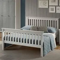 Monaco King Size Bed Frame - White