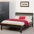 Monaco King Size Low End Bed Frame - Grey, Oak