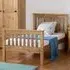 Monaco Single Bed Frame - Distressed Waxed Pine