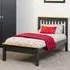 Monaco Single Low End Bed Frame - Grey, Oak Effect