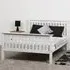 Monaco Small Double Bed Frame - White