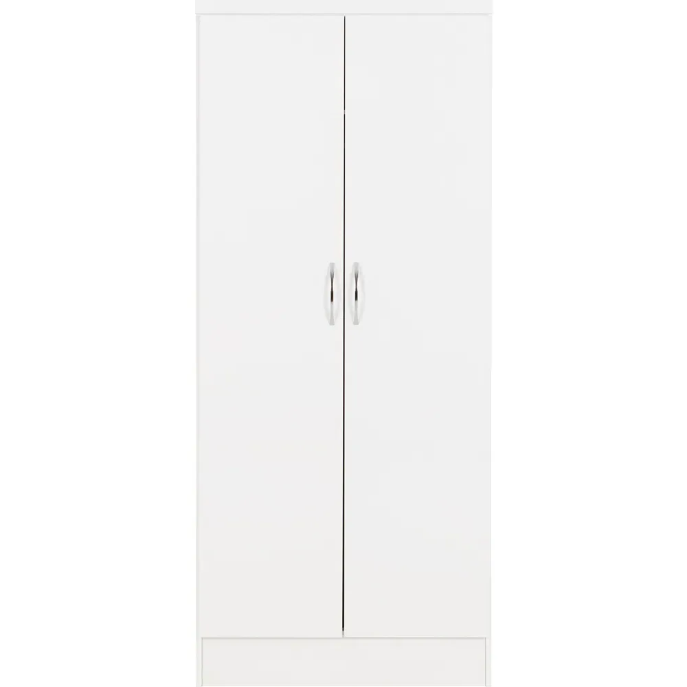 Nevada 2 Door All Hanging Wardrobe - White