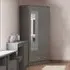 Nevada 2 Door Single Drawer Mirror Wardrobe - Grey