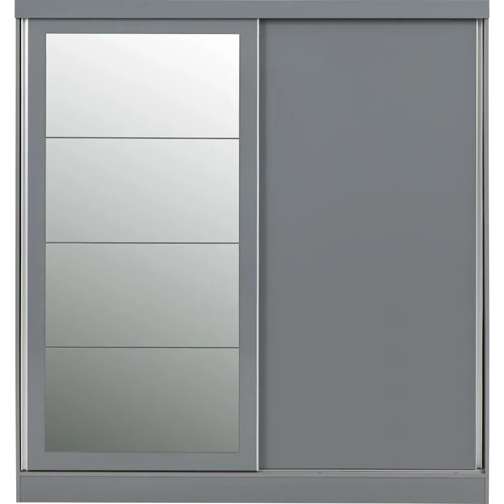 Nevada 2 Door Sliding Wardrobe - Grey