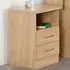 Nevada 2 Drawer Bedside Table - Brown, Sonoma Oak