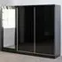 Nevada 3 Door Sliding Wardrobe - Black