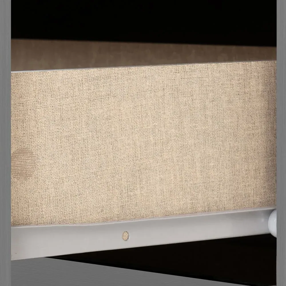 Nevada 3 Drawer Chest with 3D Effect - Grey