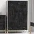 Nordic 3 Door 3 Drawer Wardrobe - Grey, Concrete Effect