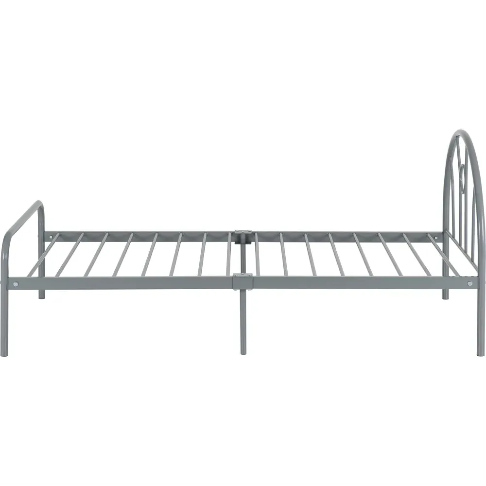 Nova Single Bed Frame - Silver