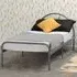 Nova Single Bed Frame - Silver