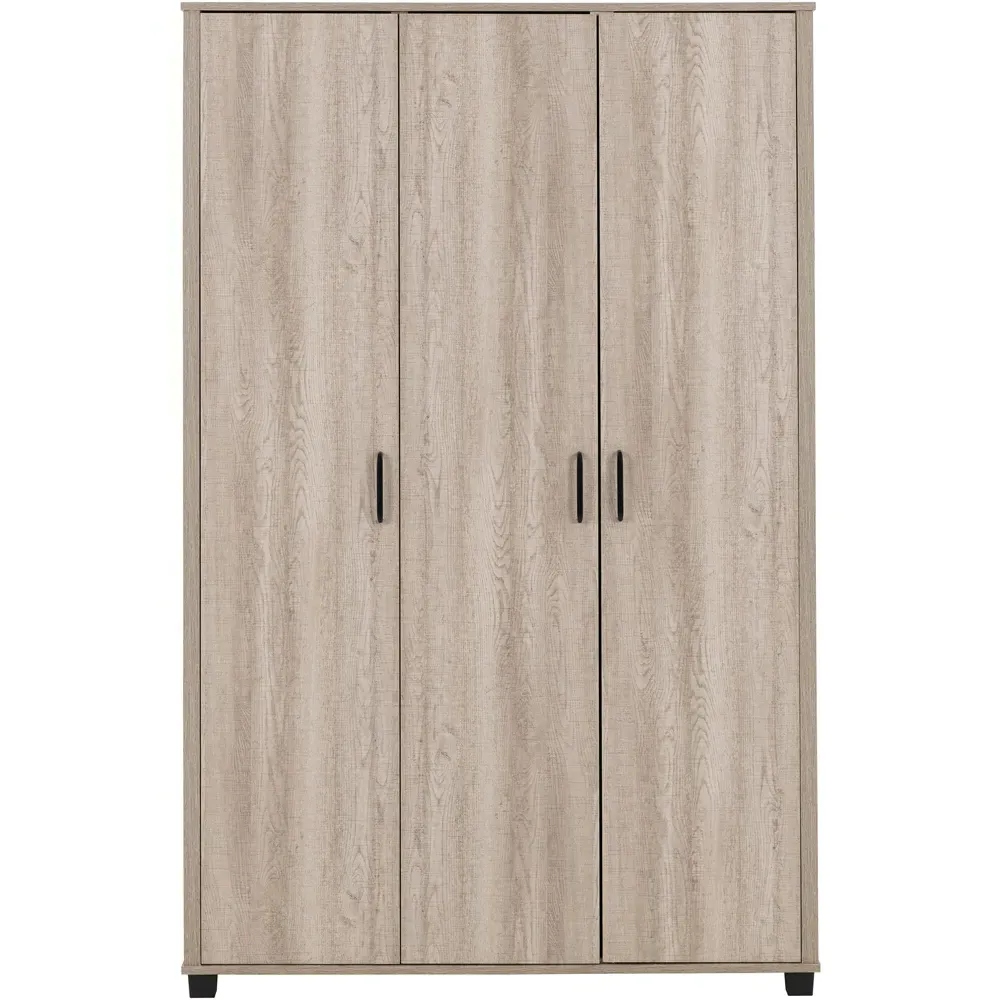 Oliver 3 Door Wardrobe - Light Oak