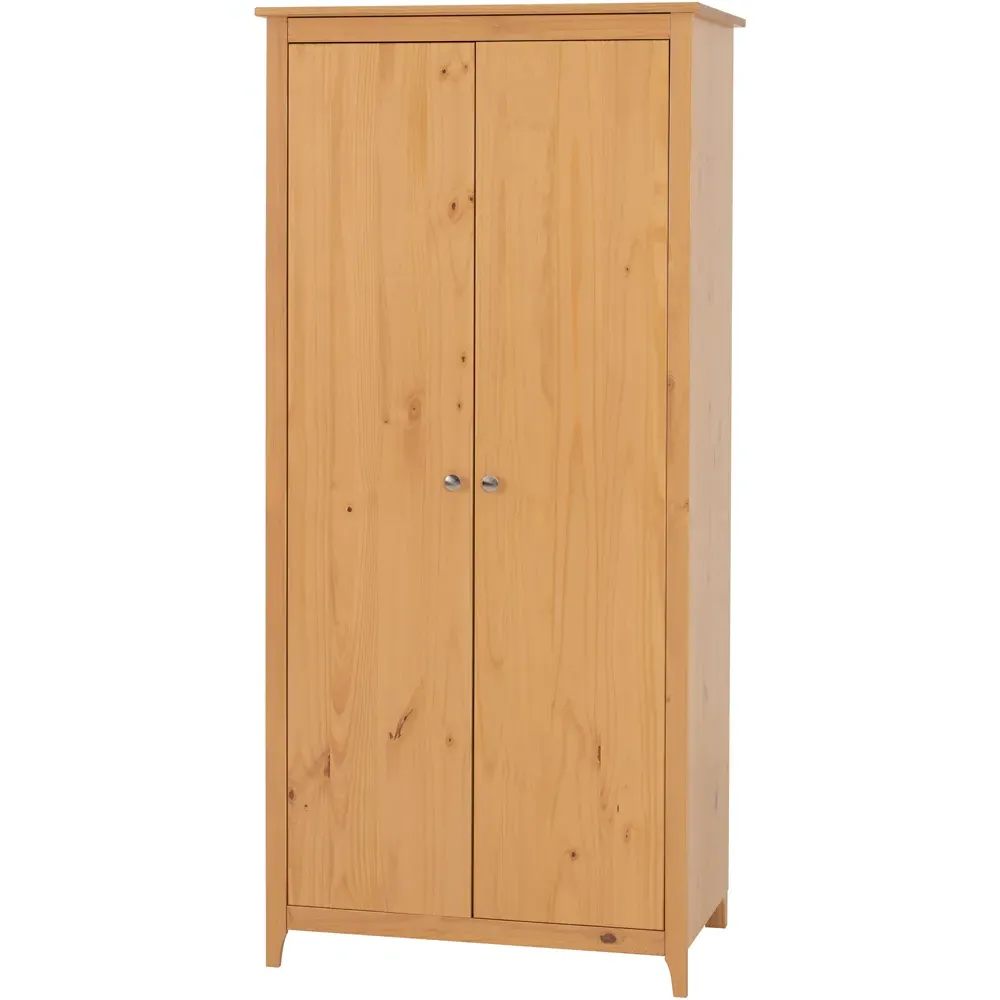 Oslo 2 Door Wardrobe - Antique Pine