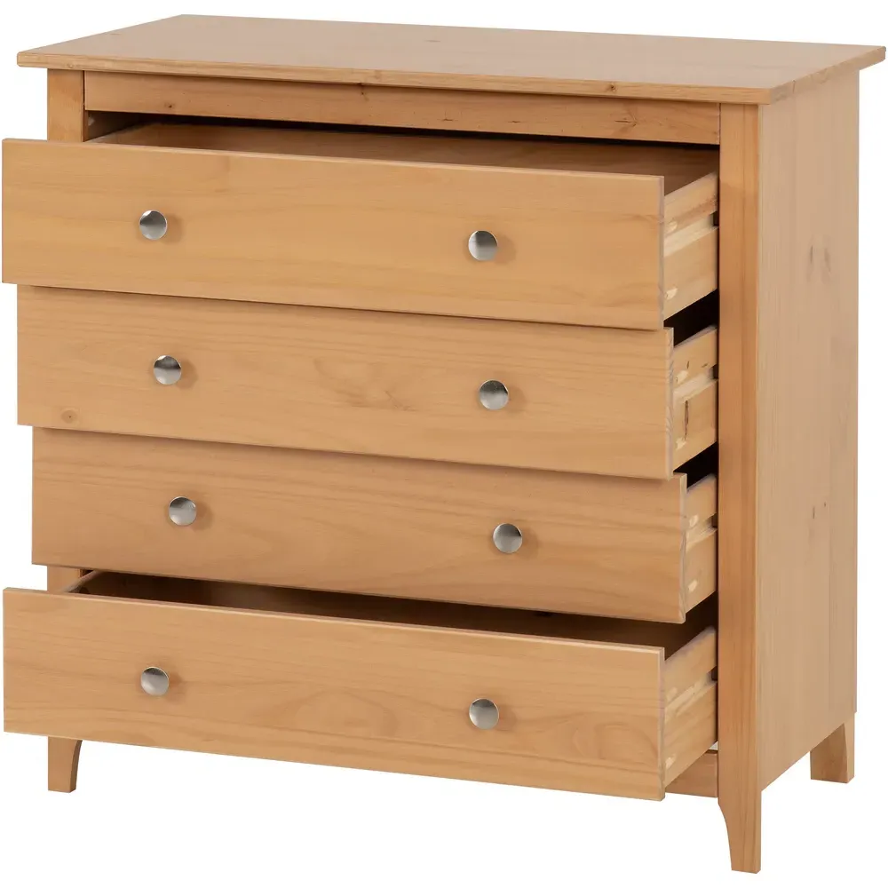 Oslo 4 Drawer Chest of Drawers - Antique Pine