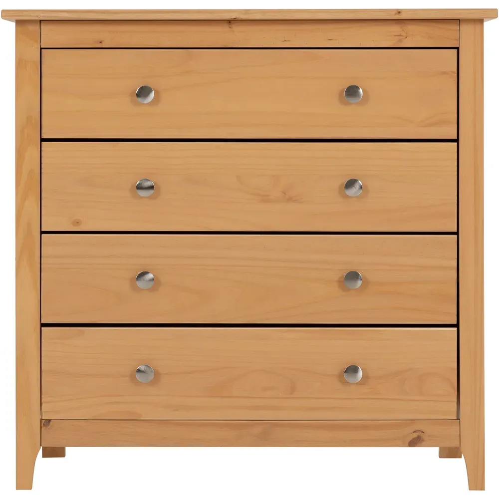 Oslo 4 Drawer Chest of Drawers - Antique Pine