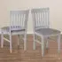 Oxford 2 Dining Chairs - Grey, Fabric