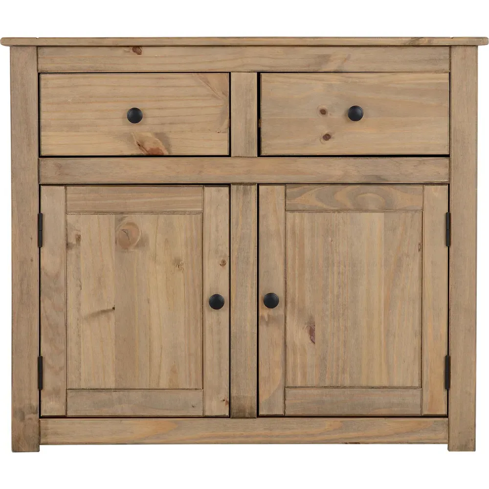 Panama 2 Door 2 Drawer Sideboard - Natural Wax, Pine