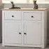 Panama 2 Door 2 Drawer Sideboard - White, Pine