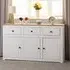 Panama 3 Door 3 Drawer Sideboard - White, Pine