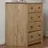 Panama 4 Drawer Chest of Drawers - Brown, Pine