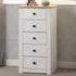 Panama 5 Drawer Chest of Drawers - White, Pine