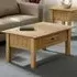 Panama Single Drawer Coffee Table - Natural Wax, Pine