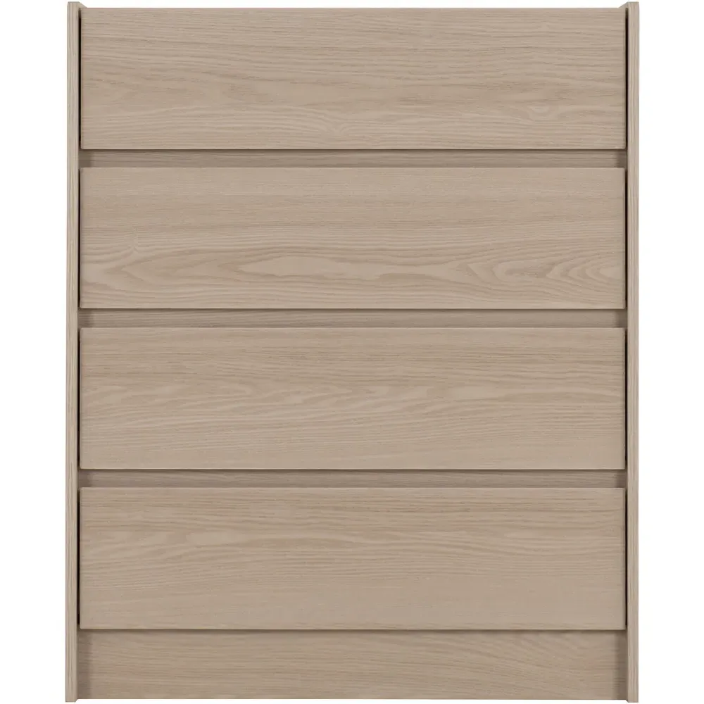 Paris 4 Drawer Chest of Drawers - Brown, Ash Effect