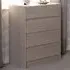 Paris 4 Drawer Chest of Drawers - Brown, Ash Effect