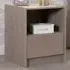 Paris Single Drawer Bedside Table - Brown, Ash Effect