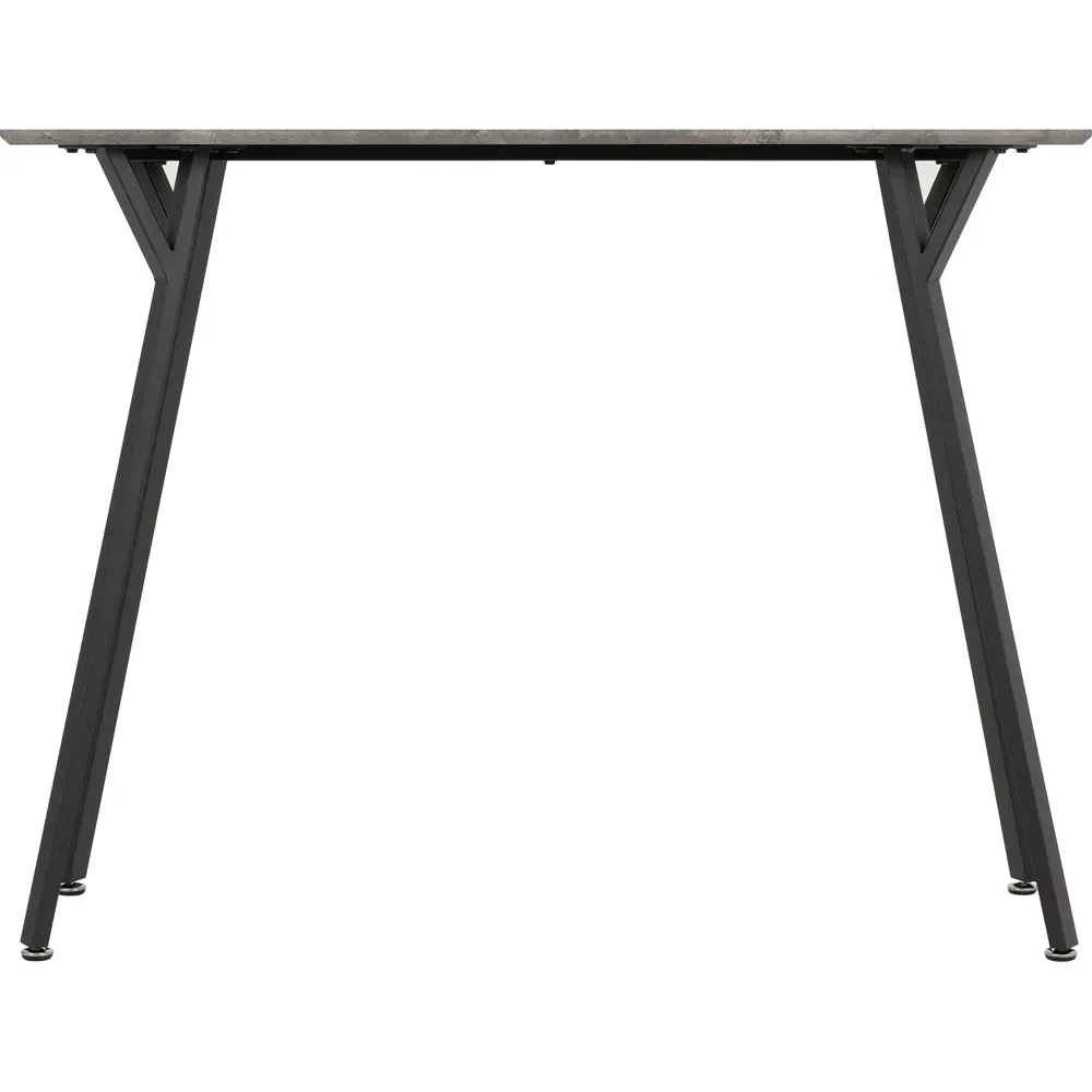 Quebec Bar Table - Black, Concrete Effect