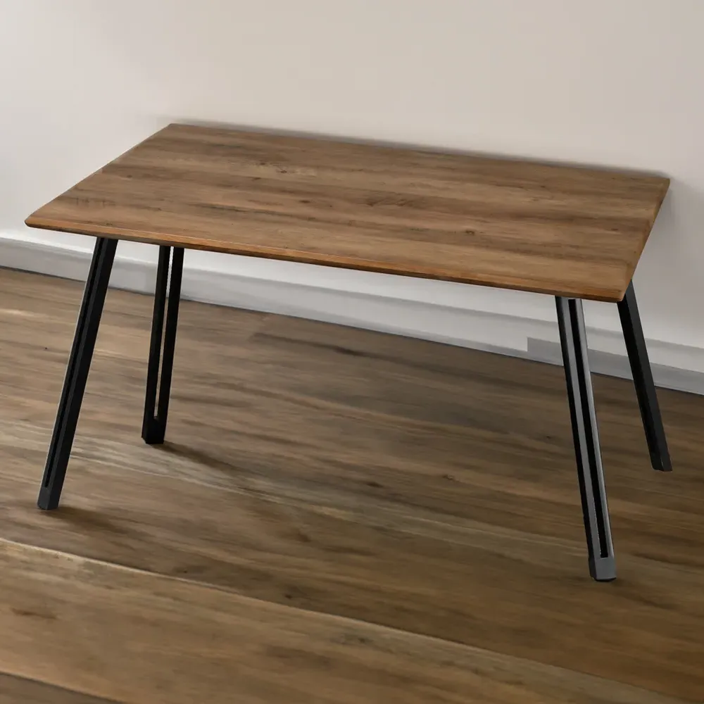 Quebec Medium Dining Table - Brown, Oak Effect