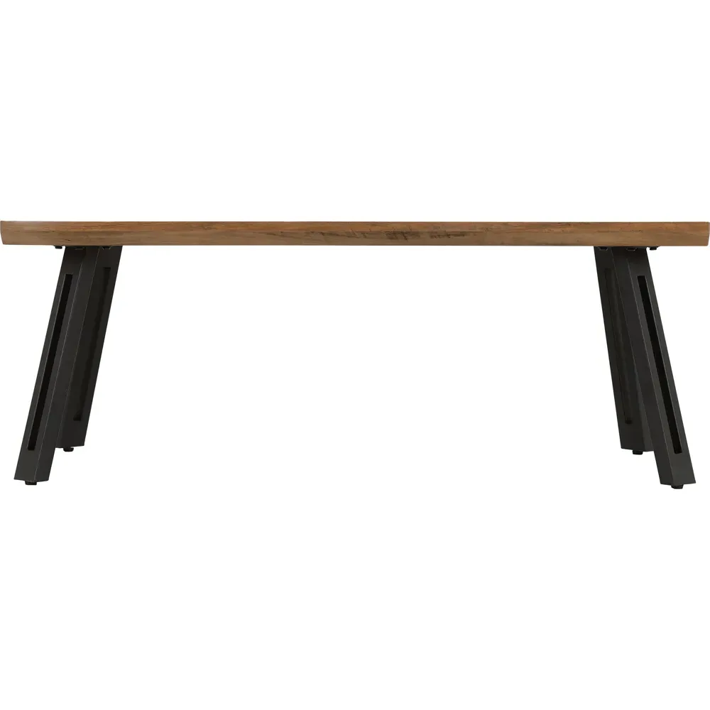 Quebec Wave Edge Coffee Table - Brown, Oak Effect