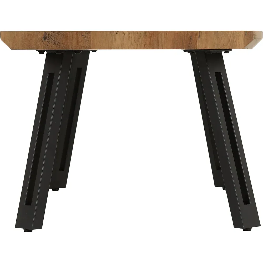 Quebec Wave Edge Coffee Table - Brown, Oak Effect