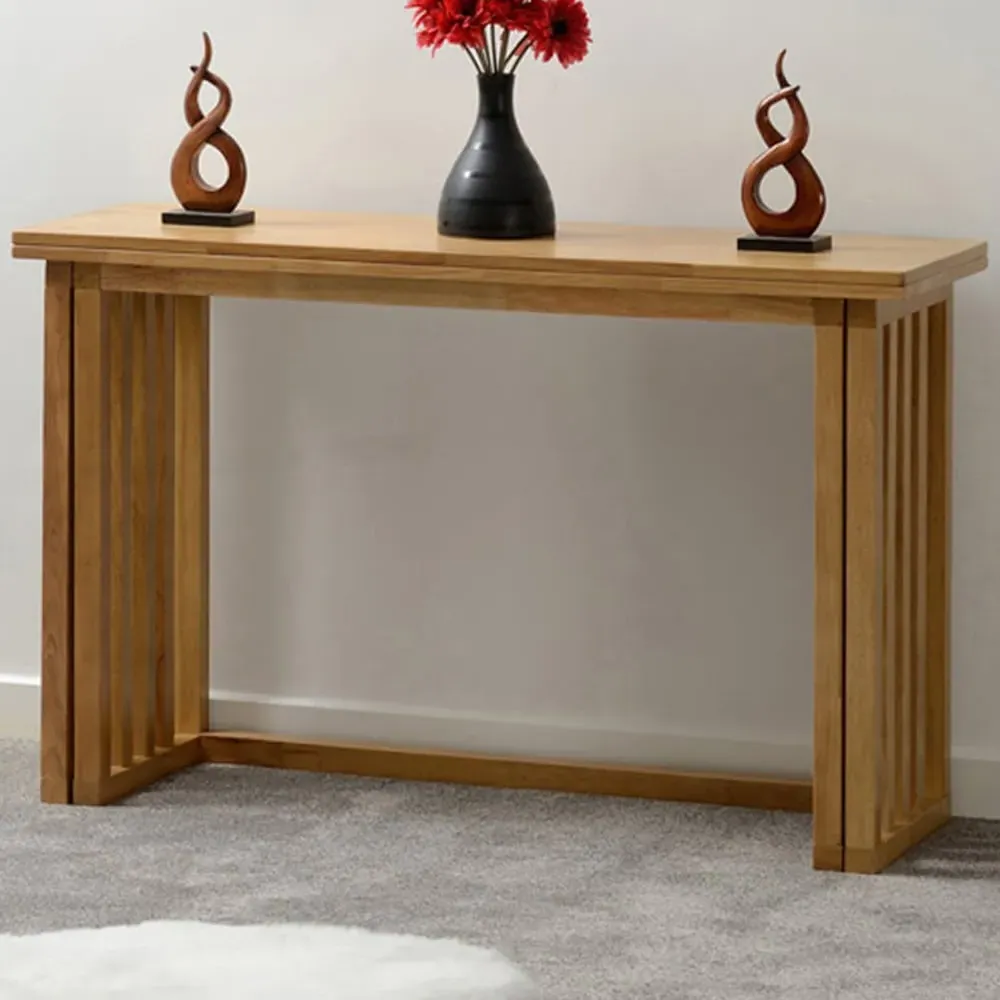 Richmond 4 Seater Foldaway Dining Table - Brown, Oak image