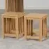 Richmond Oak Varnish Stool Set of 2 - Brown