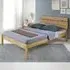 Ronan Double Bed - Brown, Waxed Pine