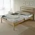 Santana Double Bed Frame - Light Oak, Rattan Effect