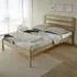 Santana King Size Bed Frame - Light Oak, Rattan Effect