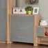 Seville 3 Drawer Chest of Drawers - Grey, Oak Effect