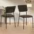 Sheldon Set of 4 Dining Chairs - Grey, Boucle
