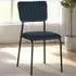 Sheldon Set of 4 Dining Chairs - Navy Blue, Velvet